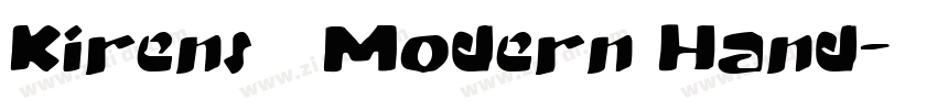Kirens   Modern Hand字体转换